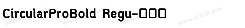 CircularProBold Regu字体转换